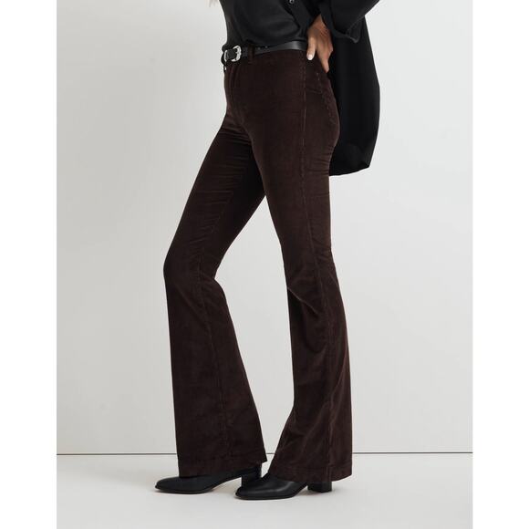 Madewell The Perfect Vintage Flare Corduroy Pant 31 Women’s Dark Coffee Brown - Picture 1 of 6